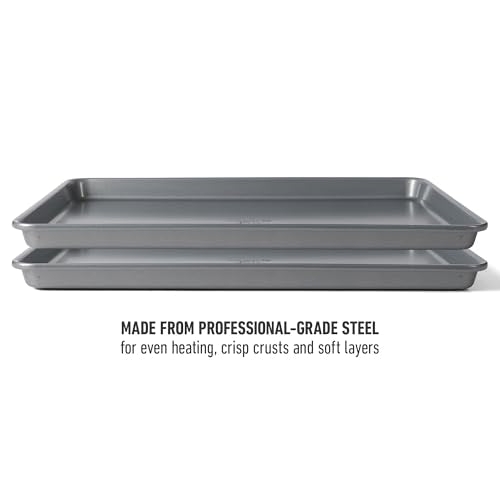 Calphalon Titan 2-Piece Nonstick Baking Sheet Set, 12x17 Inch, PFOA-Free, Durable Metal Construction