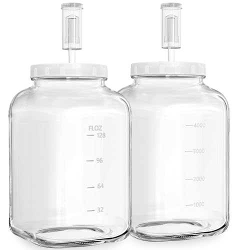 Sovietiep 1.5 Gallon Glass Fermentation Jar for Kimchi, Kombucha & Pickles