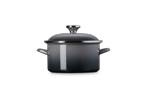 Le Creuset Enamel on Steel Petite Stockpot - 3.8 Qt. Oyster Variation