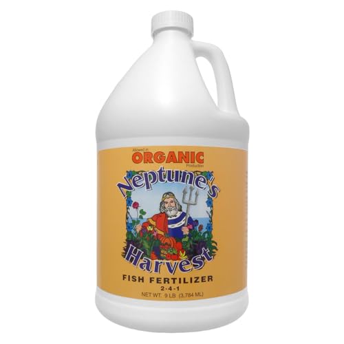 Neptune's Harvest Fish Fertilizer Gallon - Organic Liquid Plant Food for Vegetables, Flowers, Trees & Lawn