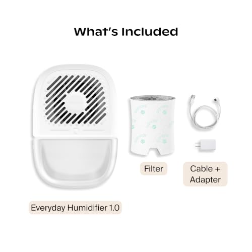 Canopy Bedside Evaporative Humidifier 36HR Run Time 2.5L White - No Mist