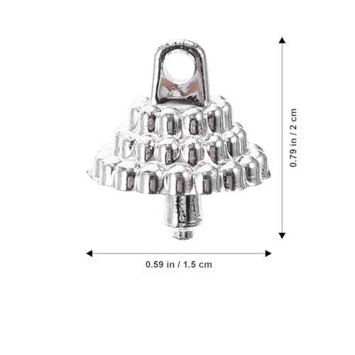 TOYANDONA 1 Set Pendant Balls Top Covers Christmas Replacement Ornament Caps Ornament Hanger Caps Bead End Christmas Ball Top Covers Ornaments s Jacket Plastic Decorative