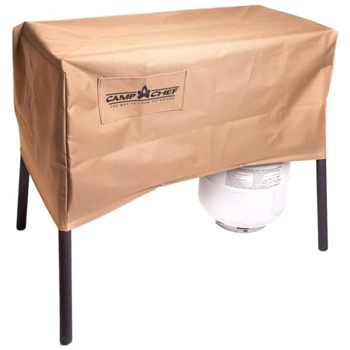 Camp Chef Patio Cover for 2-Burner Stoves - Beige, Secure & Weather-Resistant
