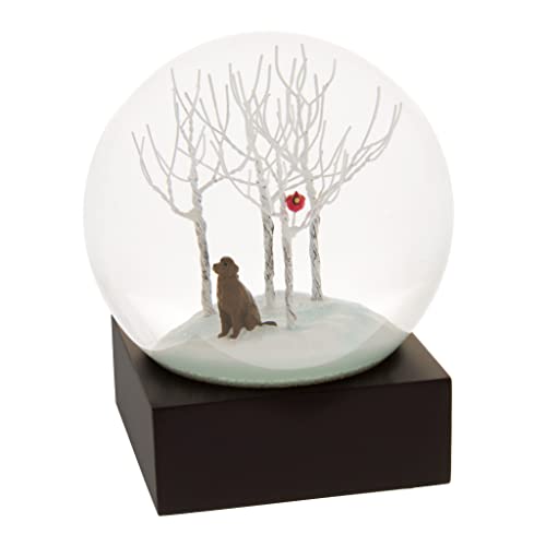 Chocolate Labrador Snow Globe - Handcrafted Holiday Decor Gift