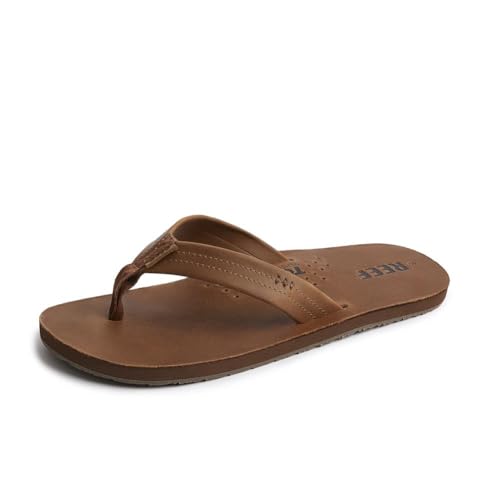 REEF Draftsmen Sandals - Bronze Brown, Size 11 - Durable Leather Footwear
