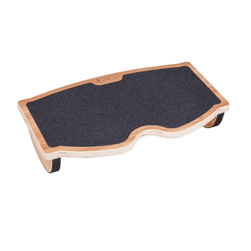StrongTek Wooden Rocking Footrest 18x11 Inches, Anti-Slip Desk Footrest, Supports 350lbs