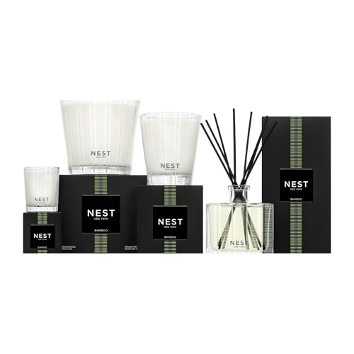 Scented Classic Candle - Bamboo - 8.1 oz, Up to 60-Hour Burn Time, Reusable Glass Vessel