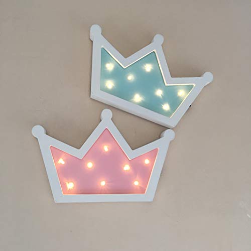 SICHOWEL Queen Princess Kings Shaped Sign-Lighted,Crown Decor for Birthday Wedding Party, Christmas, Kids Room, Living Room Decor (1, Pink) (1)