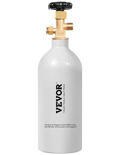 2.5 lb Aluminum CO2 Tank with CGA320 Valve for Beer & Soda Dispensing