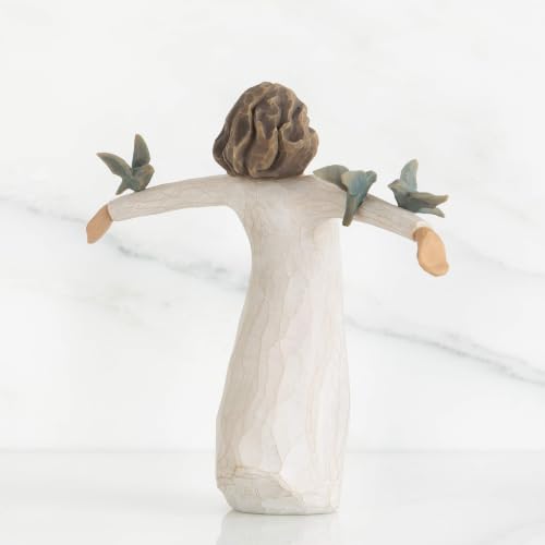 Willow Tree Happiness Hand-Painted Sculpture - Sentimental Gift for Celebrations