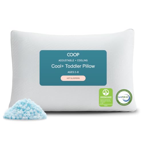 Cool+ Adjustable Cooling Toddler Pillow 13x19 - Breathable Gel Memory Foam