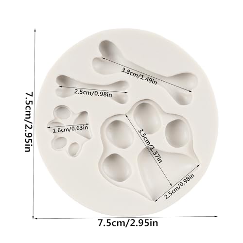 Cat Paw Dog Silicone Molds Bone Fondant