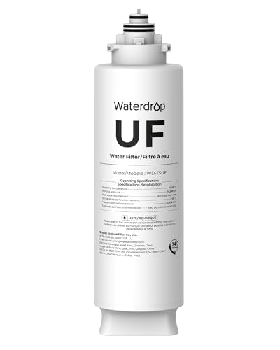 Waterdrop 0.01μm Under-Sink Water Filter Replacement – 24 Months Lifespan