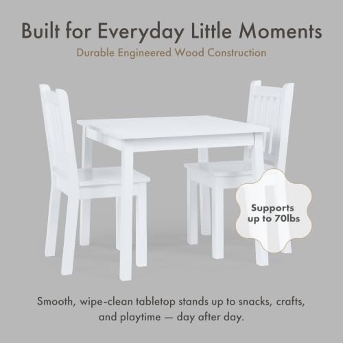 Humble Crew Toddler Table & Chair Set Off White - Kids Activity Furniture