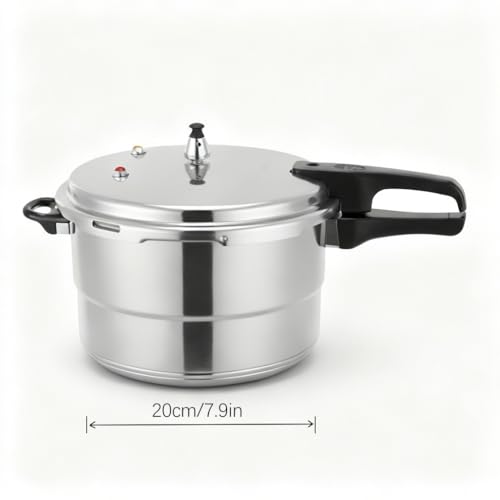 4L Mini Aluminum Alloy Pressure Cooker with Magnetic Base - Compact & Safe for Induction & Gas Stoves
