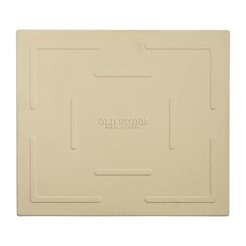 Old Stone Rectangular Pizza Stone 14x16-Inch for Oven & Grill, Kitchen USPs Included