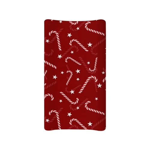 Christmas Changing Pad Cover for Baby Soft Comfy Diaper Pad Covers for Changing Table 16x32 Inch Washable Cradle Mattress Sheets Nursery Decor