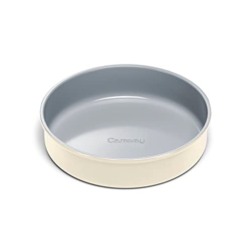 Cream 9-Inch Non-Stick Ceramic-Coated Baking Pan - Caraway Circle Pan