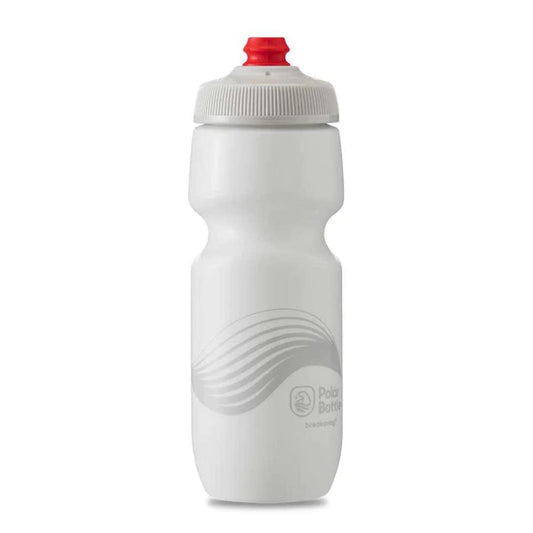 Polar Bottle Breakaway Single Wall 24oz Wave White/Silver 2-pack