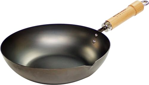 River Light Iron Frying Pan 11-inch (28cm) Japan Made Induction Wok - Variation 28cm / Fried Pot