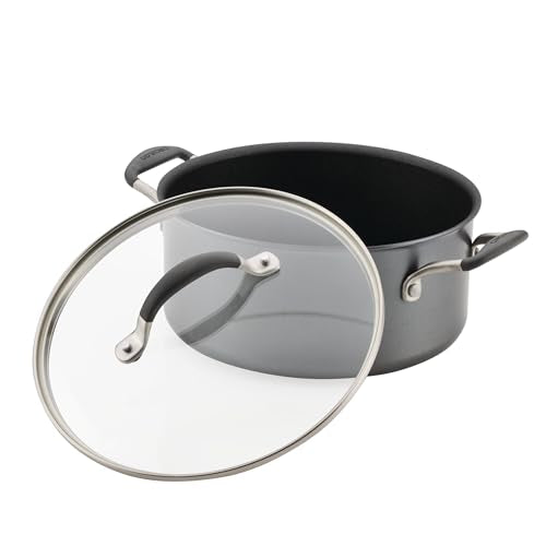 Circulon 5-Quart Nonstick Dutch Oven with Lid - Induction Safe, Dishwasher Safe, Graphite