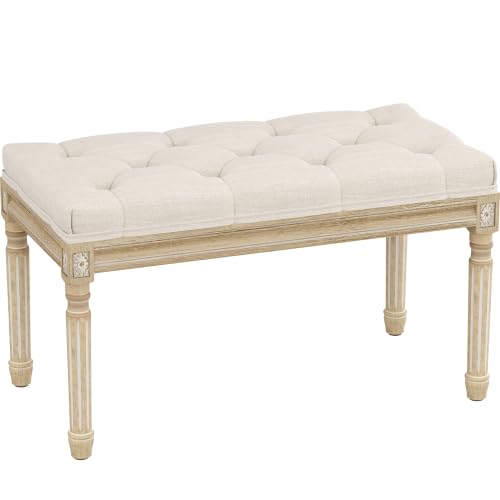 Yusong Upholstered Bench, Bedroom Bench for End of Bed, Piano with