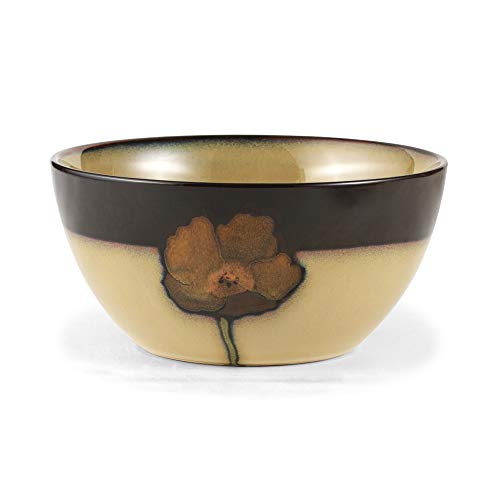 Pfaltzgraff Painted Poppies 16-Piece Stoneware Dinnerware Set for 4 - Standard Packaging
