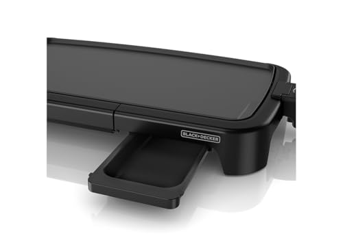 BLACK+DECKER 8-Serving Electric Griddle with Warming Tray, Non-Stick Surface, Removable Drip Tray