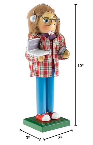 10-Inch Traditional Wooden Nutcracker Decor - Clever Creations