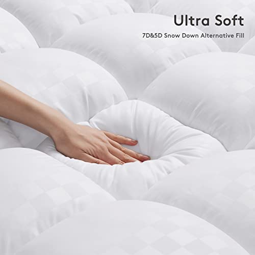 SameBed Queen Mattress Topper - Extra Thick Cooling Mattress Pad with Deep Pocket