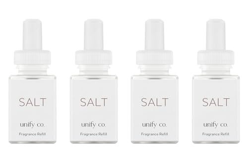 Home Diffuser Refill Salt - Pura x Unify Co. 4 Pack, Long-Lasting Aromatherapy