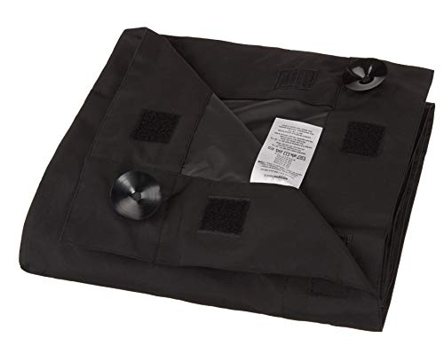 Amazon Basics Portable Blackout Curtain Shade 2-Pack for Windows, Suction Cups, 127x198cm, Black, Variation: Black / 2-Pack