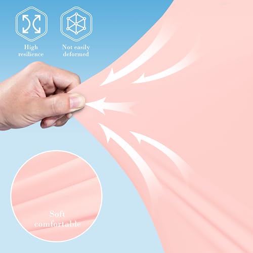 Pink Cooling Cover Pregnancy Pillow - 57 Inch U-Shape Maternity Body Support