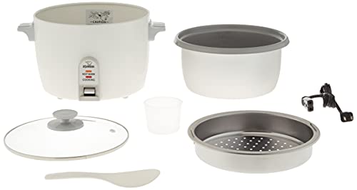 Zojirushi NHS-18 10-Cup Uncooked Rice Cooker & Steamer, White, Model NHS18