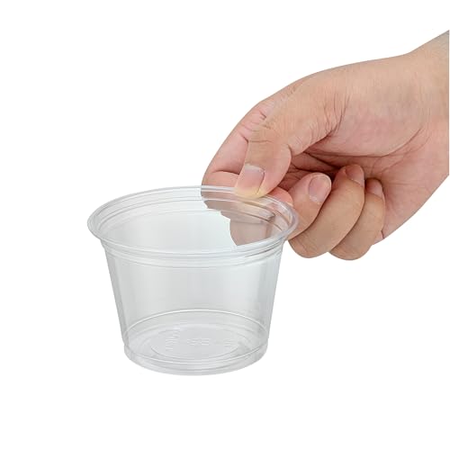 RW Base 9 Ounce Round Ice Cream Cups, 500 Disposable Parfait Cups - Lids Sold Separately, Premium, Clear Plastic Dessert Cups, Serve Frozen Yogurt, Mousse, Pudding, Great For Parties - Restaurantware