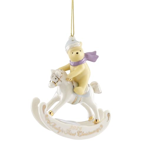 Lenox 895777 2024 Winnie The Pooh Baby's 1st Christmas Tree Ornament