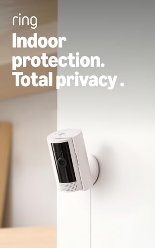 Ring Indoor Security Camera White - 1080p HD, Night Vision & Motion Alerts (Newest Model, 1 Camera)