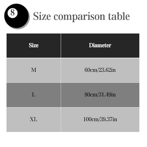 Cecailin¢ç 8 Ball Rug,24 inch/60cm 8 Ball Decor,Fluffy,Double Rubber Sole,Bedroom Aesthetic,Graphic Rugs,Y2K Rug,Suitable for Bathrooms,Bedrooms, Children's Rooms,Machine Washable