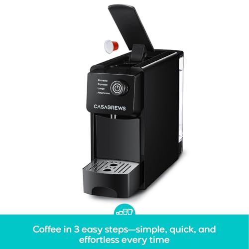 CASABREWS 20Bar Nespresso Original Pod Espresso Machine Compact & Easy to Use