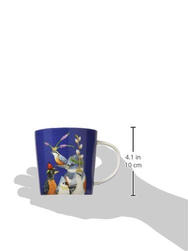 Paperproducts Design Vicki Sawyer Gift-Boxed Mug - Decorative Bone China Mugs for Coffee, Tea and Cocoa - Dishwasher Safe, Microwave Safe - 13.5 Ounces, Party Friends Design