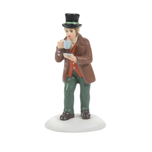 Department 56 Dickens Village Coffee Figurine, Garraway's Coﬀee House Accessory