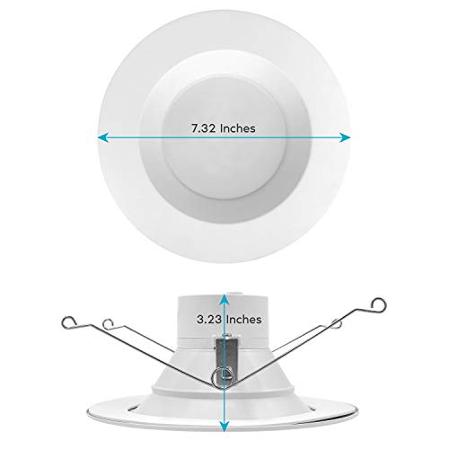 5/6 Inch LED Recessed Retrofit Downlights 14W 4 Pack Dimmable & Color Adjustable