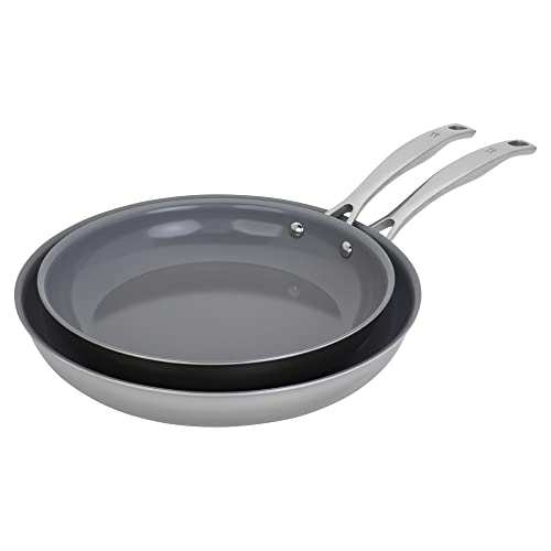 Henckels Clad H3 Ceramic Fry Pan Set - 10-Inch & 12-Inch, Oven Safe to 400°F