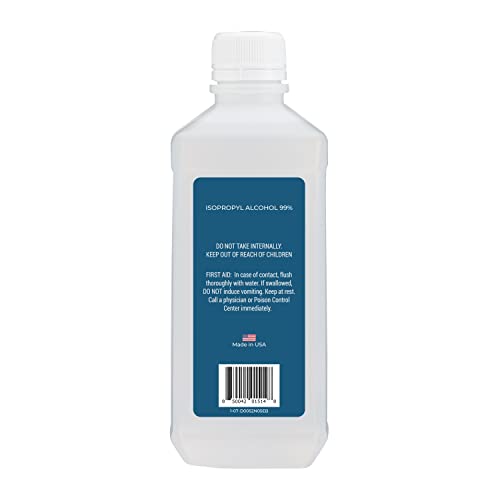 99% Isopropyl Alcohol 16 oz Bottle - Multi-Purpose Surface & Electronic Cleaner - Variation 12