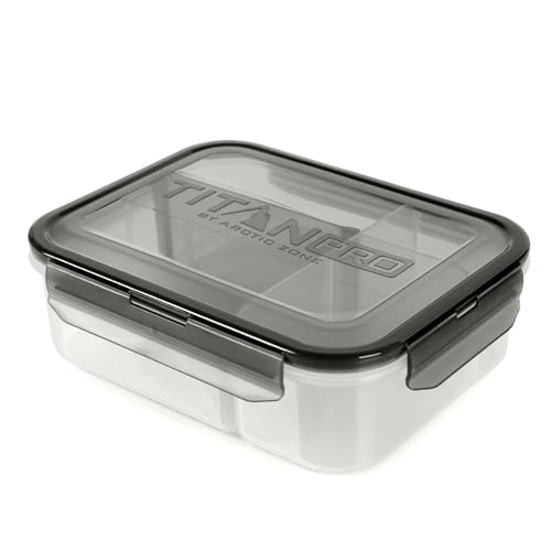 Titan PRO Expandable Lunch Box with Ice Walls Black - Keeps Food Cold 6 Hours