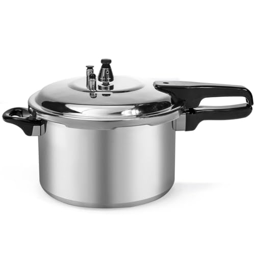 Stark USA 6.0 Qt Pressure Cooker Pot with Release Valve for Gas & Induction Stoves