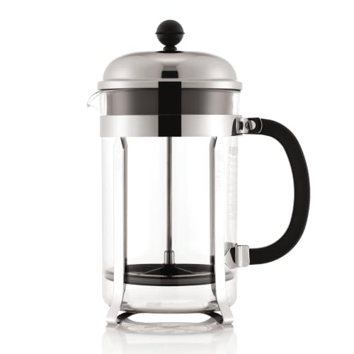 Chrome 51oz Bodum Chambord French Press Coffee Maker - High-Heat Borosilicate Glass