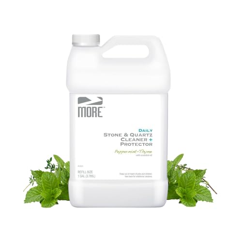 Peppermint-Thyme Stone & Quartz Cleaner + Protector Refill - Water-Based Surface Spray - 128oz - Variation of THIS listing
