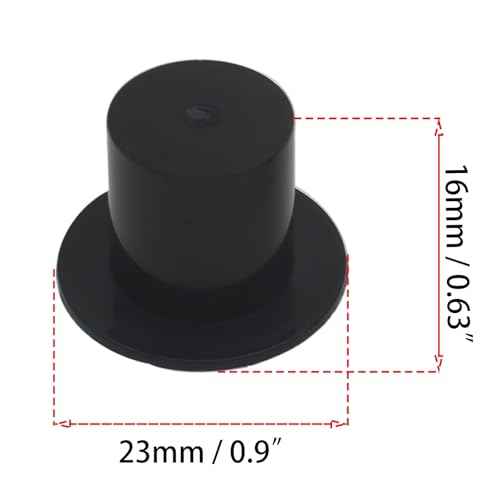 50 Pcs Mini Black Top Hat Plastic Miniature Top Hats Mini Snowman Hats for Crafts DIY