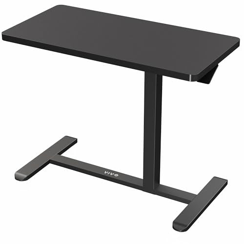 VIVO Black Over Couch Laptop Table 32 x 16 inch with Height Adjustment